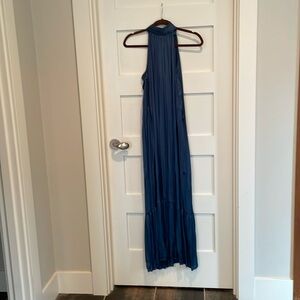 Zara long blue dress